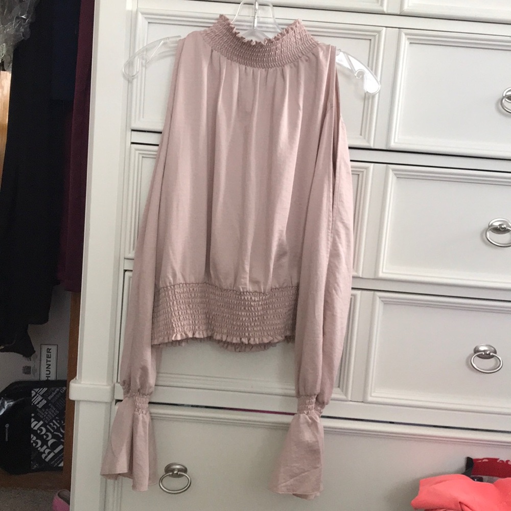 Rose gold high neck